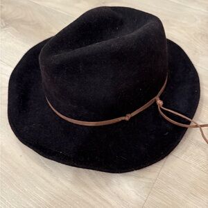 Elegant Black Fedora with Brown Band